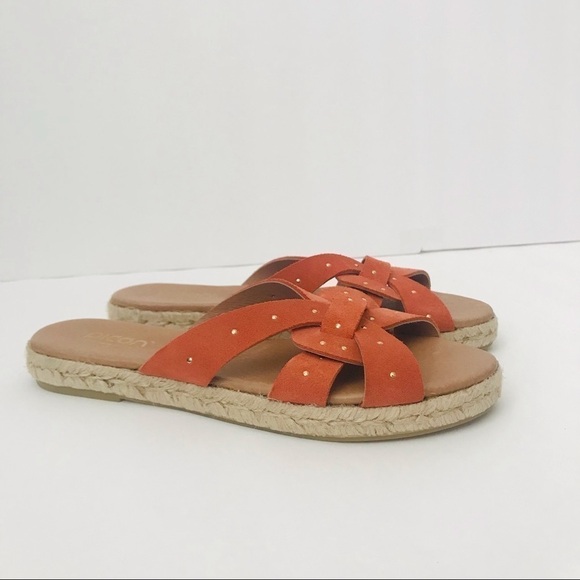 New! Picón Handmade in Spain Leather Espadrilles Straw Studded Braided Sandals - Picture 2 of 11